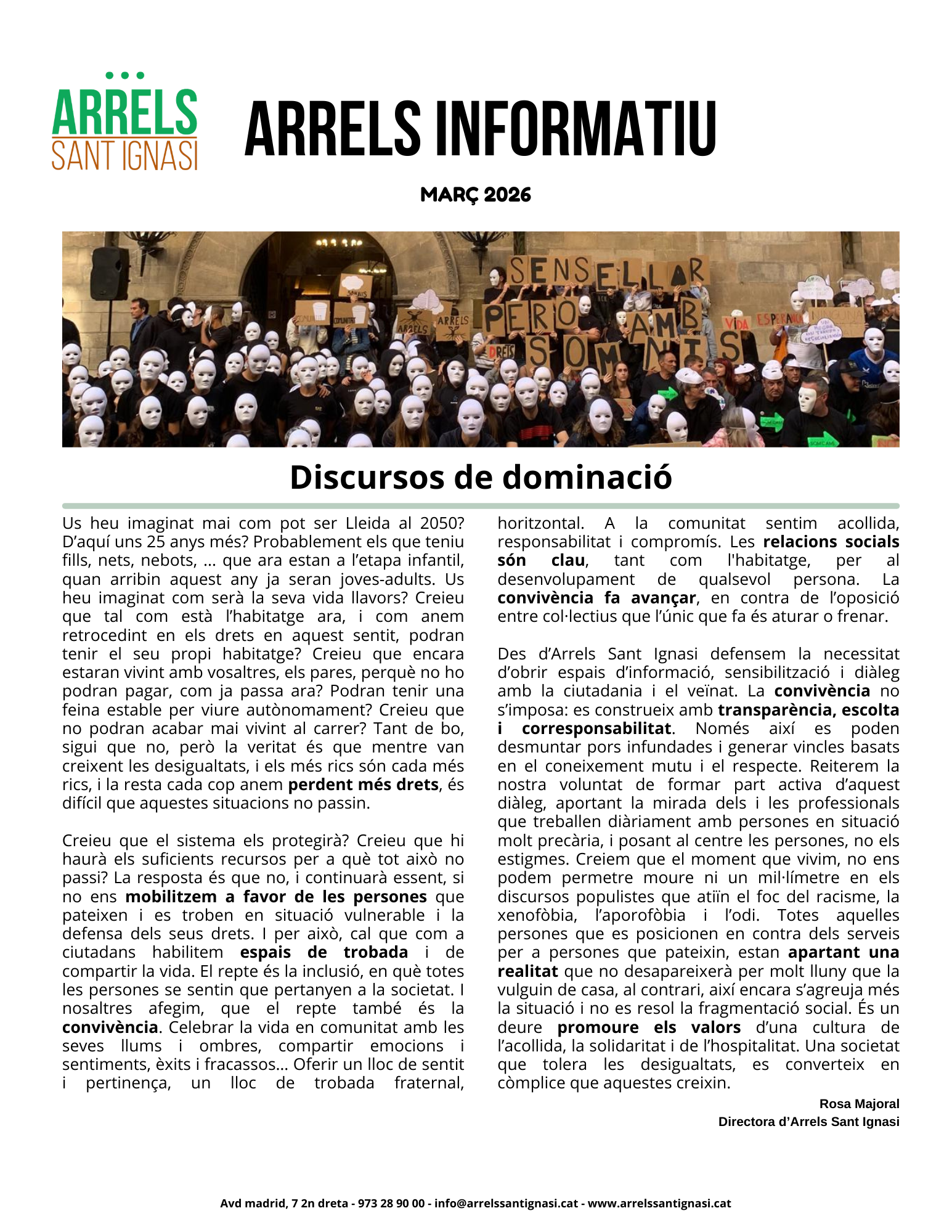 Arrels Informatiu Març 2026